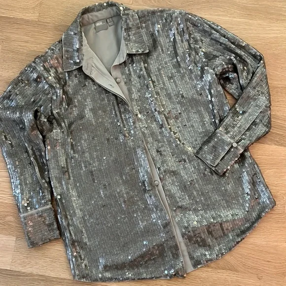 ASOS Sequin Lined Shirt Gorgeous Holiday Party - Picture 1 of 12